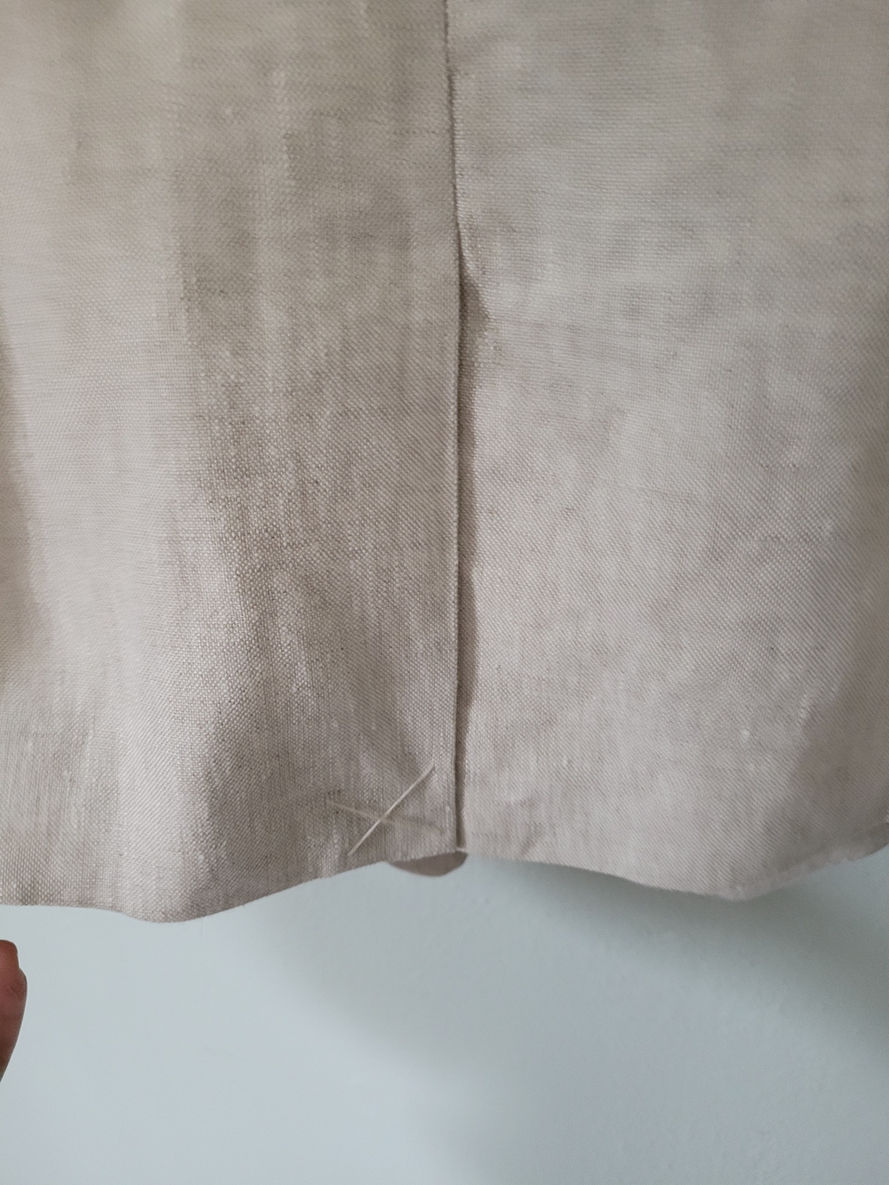 Women's Beige Linen Blend Single-Button Blazer - 1. State - Size 6 - Picture 3 of 8